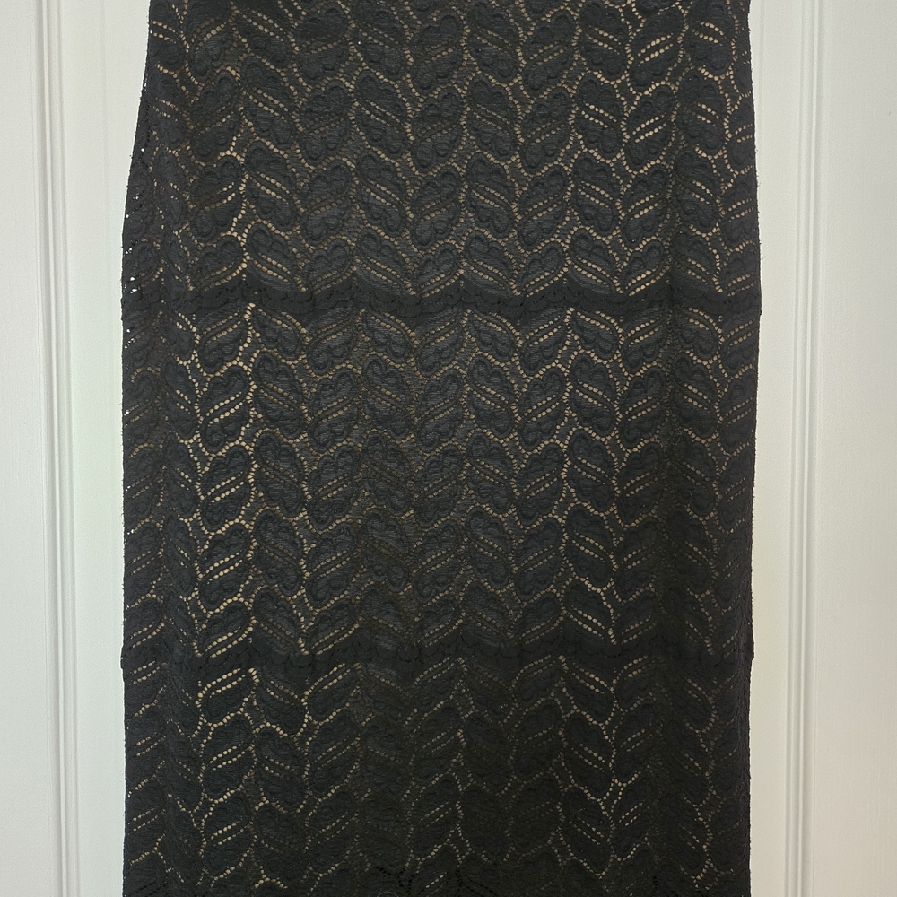 Cosabella Elegant Black Lace Midi Skirt